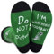 Novelty Socks For Men Women Unisex Cotton Calf Funny Socks,Great Humor Personalized Design Christmas Father's Day Birthday Gifts (UK, Numeric, 6, 11, Regular, Regular, Football-Dark Green)