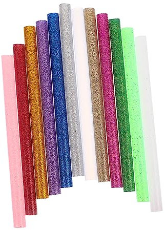 BELLIFFY 130pcs Hot Melt Glue Sticks for Diy Crafts Adhesive Glue Sticks in Colors for Handicrafts and Fabric Projects