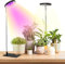 YUYMIKA LED Vollspektrum Pflanzenleuchte, Growlight, Innen-Pflanzenlampe mit 3/9/12H Timer, 10 Helligkeitsstufen, 3 Lichtmodi, 6000K LED, energiesparend, ideal für Zimmerpflanzen (schwarz, 2 Stück)