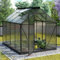 Vitavia Gewächshaus Triton 5000 inkl. Stahlfundament, schwarz, 5,0 m², 6 mm HKP | Wetterfestes & stabiles Treibhaus | Perfekt für Gemüse & Pflanzen | Robust & langlebig
