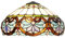 Tiffany-Lampenschirm aus Buntglas, 40,6 cm, blaues Herz, Deckenleuchtenschirm, Kuppel, Vintage, großer Ersatzlampenschirm for Stehlampen, Tischlampen, Pendelleuchten, Home-Office-Deko