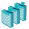 Lot de 3 filtres HEPA de rechange compatibles avec Miele Boost CX1 Active/Allergy/Cat & Dog/Parquet PowerLine, filtre hygiénique alternatif AirClean pour SF-HA 60/SF-HY 60