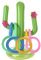 SDXCJY 9 Stück aufblasbaren Kaktus-Ringwurfspielen mit 8 Ringen Wiederverwendbare Partydekorationen für Hawail-Dezoration, Poolspielzeug und Innen- und Außenspiele (9pcs)