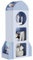 Clevich Kinder Bücherregal,120×60×31 cm,bücherregal kinderzimmer,kinderregal,Spielzeugregal,Mit 3 Ebenen 2 Seitenregalen,Rakete Motiv für Jungen und Mädchen