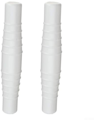 Swimming Pool Hose Connector Coupling for 4 Inch and 2 Inch Pump and Vacuum Hoses with Ridged Design to Prevent Air Leakage (2 PACK)