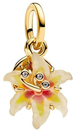 Vegaine Sundrop Flower Lumière Dans L'obscurité Charms et Perles pour Femme Pendenti Compatible avec les Bracelets et Colliers,Cadeau de la Fête des Mères Saint-Valentin