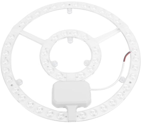 Fockety Kit de actualización de luz de techo LED de 48 W, luz magnética LED empotrada para ventilador de techo de 10,6 pulgadas de diámetro, bombilla para panel de motor de repuesto