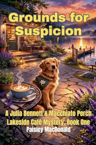 Grounds for Suspicion: A Small-Town Cozy Mystery of Coffee, Courage, and a Dog Who Knows (A Julia Bennett & Macchiato Perch Lakeside Café Mystery, Band 1)