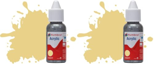 Humbrol Acrylic Paint DB0103 No 103 Cream Matt (Pack of 2)