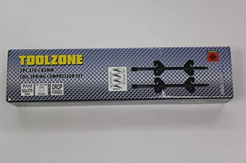 Toolzone Heavy Duty 2 piece 370 x 82mm Coil spring Compressor Clamps Auto Tool set