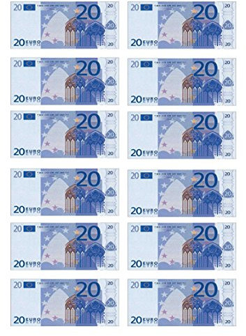 Lot de 12 décorations en papier comestible pour cupcakes et gâteaux d'anniversaire