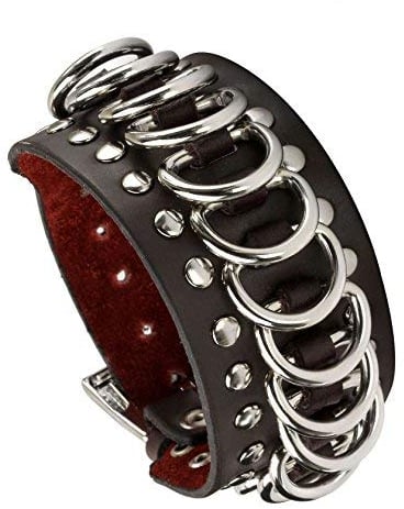 MILAKOO Jewelry Cooles breites Punk Rock PU Leder Tribe Armband Armreif Armreif Seil Braun