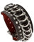 MILAKOO Gioielli Cool Wide Punk Rock PU Pelle Tribù Braccialetto Bracciale Bangle Corda Marrone