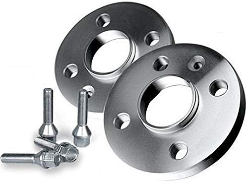 KOSKO Coppia DISTANZIALI Ruote 16 MM. COMPATIBILI con Ford Fiesta dal 2008 in Poi con BULLONI in Acciaio