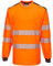 Portwest T185 Lightweight PW3 Hi-Vis Cotton Comfort T-Shirt L/S Orange/Navy, 4X-Large