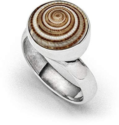 DUR Damen RingSchokoschnecke 2.0 aus 925er Silber Größe Large R5573.G, Large