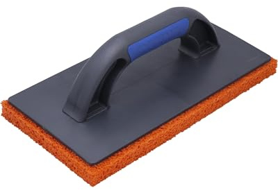 REFINA Medium Grain Rubber Sponge Float for Plastering, Rendering & Cement - 11 x 5.5 (280 x 140mm) Lightweight & Durable Sponge Float w/Ergonomic Handle - Removes Air Bubbles & Trowel Marks