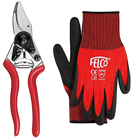 Felco Model 6 Compact Secateurs with Felco Gloves