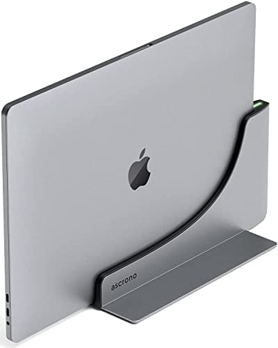 Ascrono Hub di Docking Station Verticale | Compatibile con Apple MacBook Pro 13, 15 e 16, 2016-2020 & 2022 M2, Touch Bar solo | 2x Porta USB-C (40 Gbps) Dock Compatibile con Thunderbolt-4