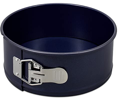 Zyliss E980193 Molde Desmontable Antiadherente, 20cm, Acero Al Carbono, Azul Oscuro, Molde de Horno Pastel Redondo Duradero, Apto Para Lavavajillas, 5 Años de Garantía
