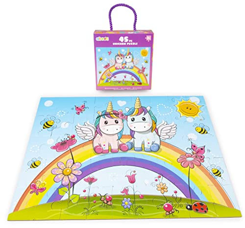 Abeec Unicorn 45 Piece Jigsaw Puzzle - Kids Puzzles Age 3+ - Unicorn Toys & Gifts