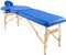 QUIRUMED Easy Klappmassagetisch aus Holz, Farbe Blau, 186 x 66 cm, Massagetisch, Physiotherapie-Massage, Kunstleder, Gelenkkopf, höhenverstellbar, 2 Abschnitte