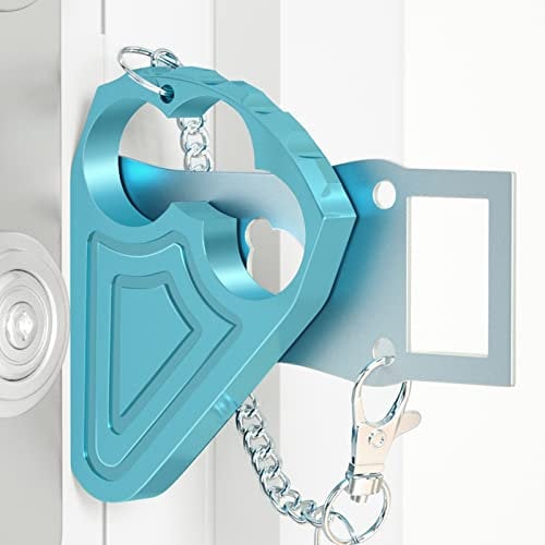 Urgeeo Portable Door Lock, Metal, Travel Essentials, Apartment Security, Easy to Install