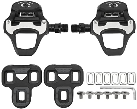 Alomejor Selbstsichernde Fahrradpedale Fahrradpedale Axis Widen Nylon Riding Self Locking Pedals for Road Bike