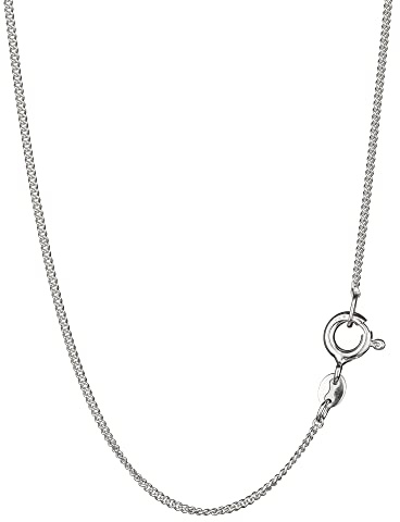 NKlaus elegante Panzerkette rund 925 Silber 1,0mm breite Halskette Collier dünn