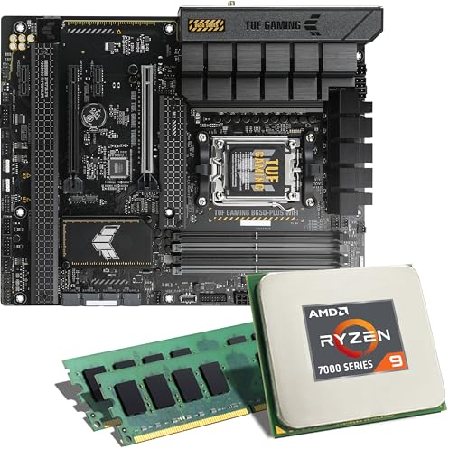 Mainboard Bundle | AMD Ryzen 9 7900X 12x4700 MHz, ASUS TUF Gaming B650-PLUS WiFi, 32 GB DDR4-RAM, 3X M.2 Port, 6X SATA 6Gb/s, USB 3.2 Gen2 | Tuning Kit | CSL PC Aufrüstkit