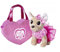 Simba Chi Chi Love is in The Air, Chihuahua Plüschhund mit süßen herzlichen Kleid und Schleife, in Glitzerherztasche, 20cm, ab 3 Jahre