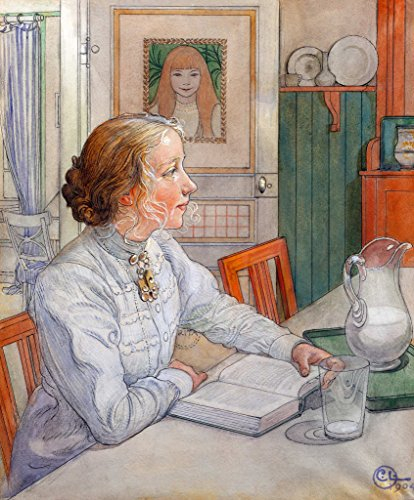 Kunstdruck/Poster: Carl Larsson Meine älteste Tochter - hochwertiger Druck, Bild, Kunstposter, 55x65 cm