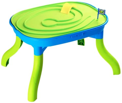 vidaXL 3 in 1 Sand Wasser Spieltisch, Sandtisch Wassertisch mit 14 teiligem Zubehörset, Strandspielzeug für Kinder über 18 Monaten, Sandkasten Spieltisch, Polypropylen