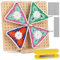 Aeelike Granny Square Spanner mit 24 Edelstahl-Stabstiften, Handcrafted Wooden Blocking Board Häkeln, Sperrbrett für Granny Square, Sperrbrett Häkeln Holz mit 1 Stand, 1 Gelb Aufbewahrungsbox(23,5 cm)