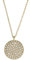 Fossil Sadie Damen-Edelstahl-Halskette mit Karabinerverschluss, Bernsteinfarbenes Gold