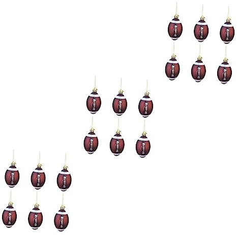 ABOOFAN 18 STK 6 cm Feiertagsparty-Sportfans-Enthusiasten-Weihnachtsball-Dekorationsanhänger-Basketballball Weihnachtskugeln als Ornamente Halloween-Dekorationen im Freien Sportbälle Wagen