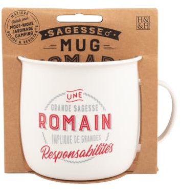 Mug Nomade - Mug à thé et café personnalisé Romain - Cadeau pour Homme