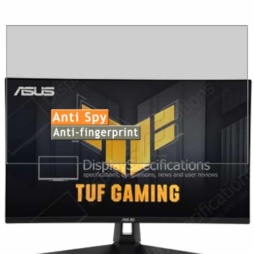 Vaxson Anti Spy Schutzfolie kompatibel mit Asus TUF Gaming VG27AQM1A 27 Monitor Display folie folien Displayschutzfolie （ nicht Panzer Schutz Glas folie SchutzGlas nicht PanzerGlas ）