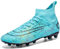 PiDaGlobal Fußballschuhe Herren Professionelle Kinder High Top Kunstrasen Fussballschuhe Stollenschuhe Kickschuhe Jugendliche Athletics Trainingsschuhe Outdoor Sportschuhe 37EU Türkis
