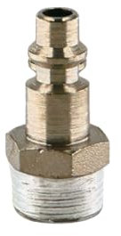 AIROUTIL Embout Compresseur Rapide 1/4″ Mâle - pour Machines Alimentation en Air Comprimé - Raccord Pneumatique Passage 6mm - Embout Adaptateur Profil ISO 6150-B
