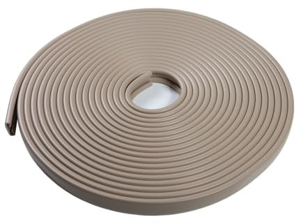 Quest Hochwertiger PVC-Handlauf für Treppen und Geländer 40x8mm – Beige, 5m