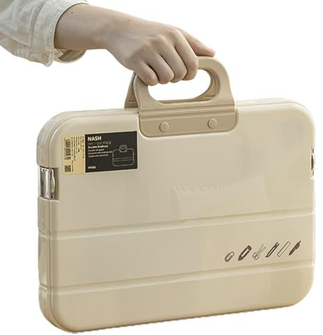 Lockable Document Bag | File Storage Case | Carrying Bag with Lock, Portable File Folder Document Carrying Bag A4 Paper Storage Bag Locking File Bag File Folder with Handle A4 Paper Folder with Lock