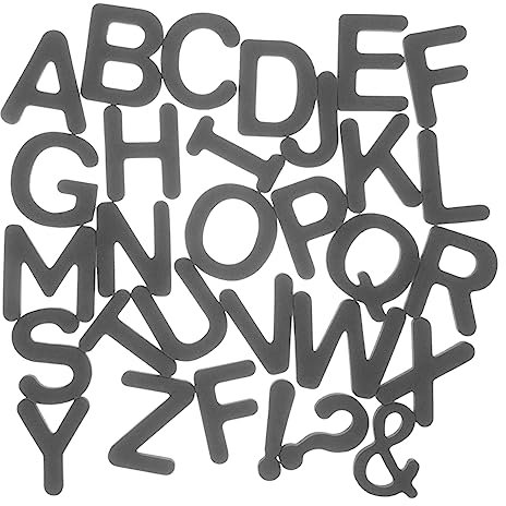 ibasenice 1 Juego Magnéticos Del Alfabeto Juguete De Imanes De Letras Pizarra Blanca Para Nevera Magnetica Grandes Letras Magnéticas Imanes De Nevera De Letras Black Espuma
