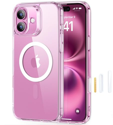 ESR for iPhone 16 Plus Case, Camera Control, Compatible with MagSafe, Shockproof Military-Grade Protection, Classic Hybrid Case (HaloLock), Clear
