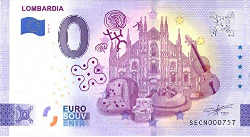 0 Euro Schein Lombardia · Italien · Souvenir o Null € Souvenirschein