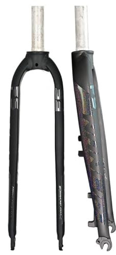 BSFHQS Fourche Rigide VTT en Alliage D'aluminium 26 27,5 29 Universelle 1-1/8 Droite 1-1/2 Conique Fourche Avant De Vélo De Frein À Disque Libération Rapide 9x100mm QR(Straight,29in)