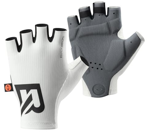 ROCKBROS Fahrradhandschuhe Fingerlos mit ergonomischer Vollpolsterung