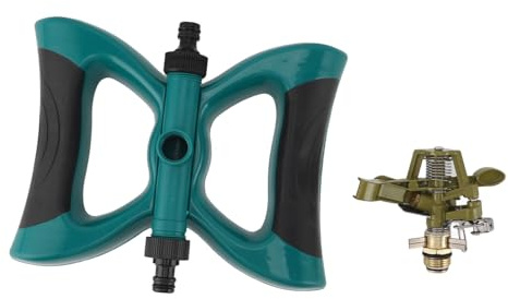 Rasensprenger Garten, Wassersprinkler Rasensprenger Große Flächen G1/2in Anschluss, 360 Grad Sprenger Garten Bewässerungssystem Regner für Rasen Terrasse Beet