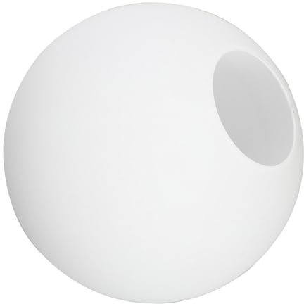 Milchglas Ersatzlampenschirm Kugel 5-6cm für Deckenleuchten | Glas, Weiß Mattiert und Rund Geformt, für Wohnräume, Leicht zu Reinigen und Einfach zu Montieren