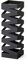 Mango Steam Metall-Gehstock, quadratisch, hoch, 50,8 cm, Schirm, Gehstock, Geschenkpapierhalter, Ständer, Regal-Organizer (Zick-Zack-Schwarz)